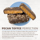Chapel Hill Pecan and Dark Chocolate Toffee, Natural and Gluten Free, Delicious Toffee Squares (2 Ounces)