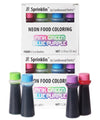 Candlewood Pantry B. Sprinklin Neon Liquid Food Coloring Kit Set of 4-0.3 fL Oz - Pink, Green, Purple, Blue - Vibrant Food Dye f