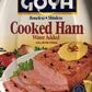 Boneless Cooked Ham in Water by Goya, Pack of 3, 16 oz Cans, Skinless and Ready to Eat Lunch Meat, Fully Cooked Packaged Ham for