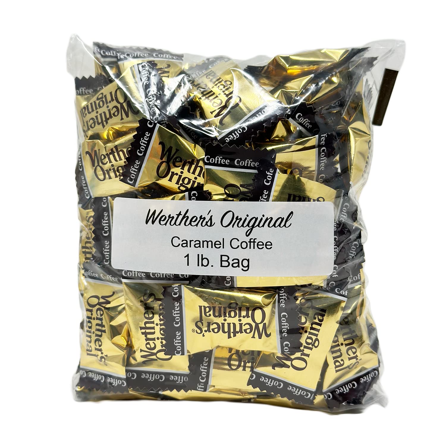 Aromatik Werthers Original Hard Candy, Caramel Coffee Flavor, 1 lb Resealable Pouch