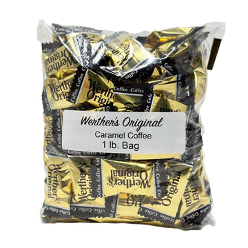 Aromatik Werthers Original Hard Candy, Caramel Coffee Flavor, 1 lb Resealable Pouch