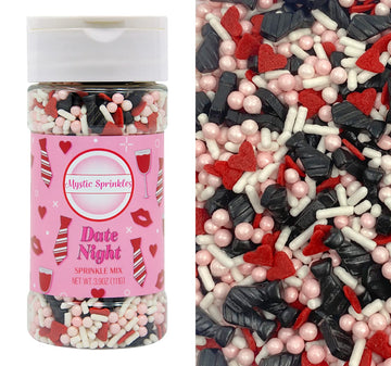 Mystic Sprinkles Wedding/Bridal Sprinkles Mixes (Date Night Sprinkle Mix 3.9oz)