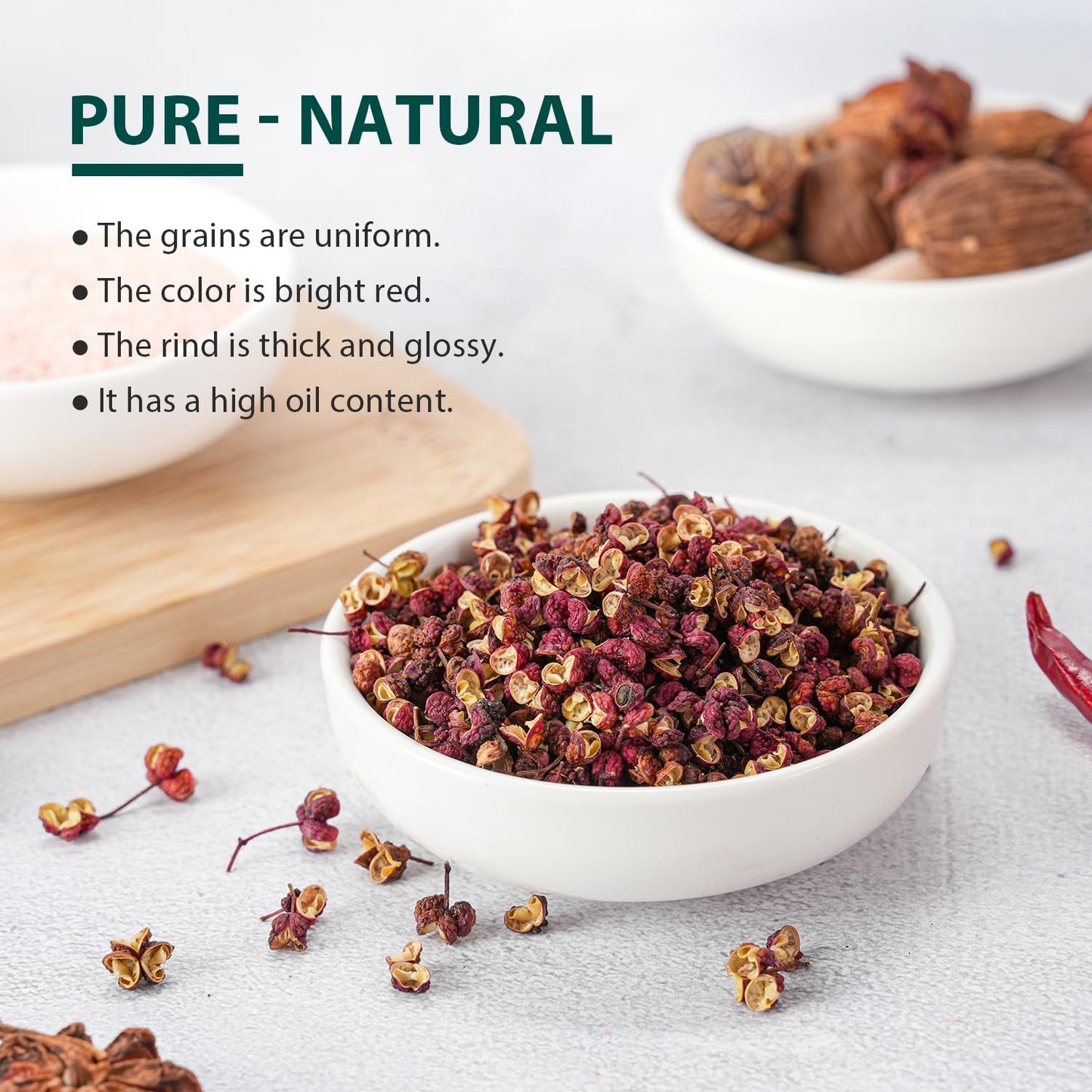 Soeos Sichuan Peppercorns, 6Oz(170G), Authentic Szechuan Peppercorns, Less Seeds, Numbing And Tingle Flavor, Whole Sichuan Peppe