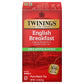 Twinings Decaffeinated English Breakfast Black Tea Individually Wrapped Bags, 25 Count (Pack Of 6), Flavourful, Robust, Enjoy Ho
