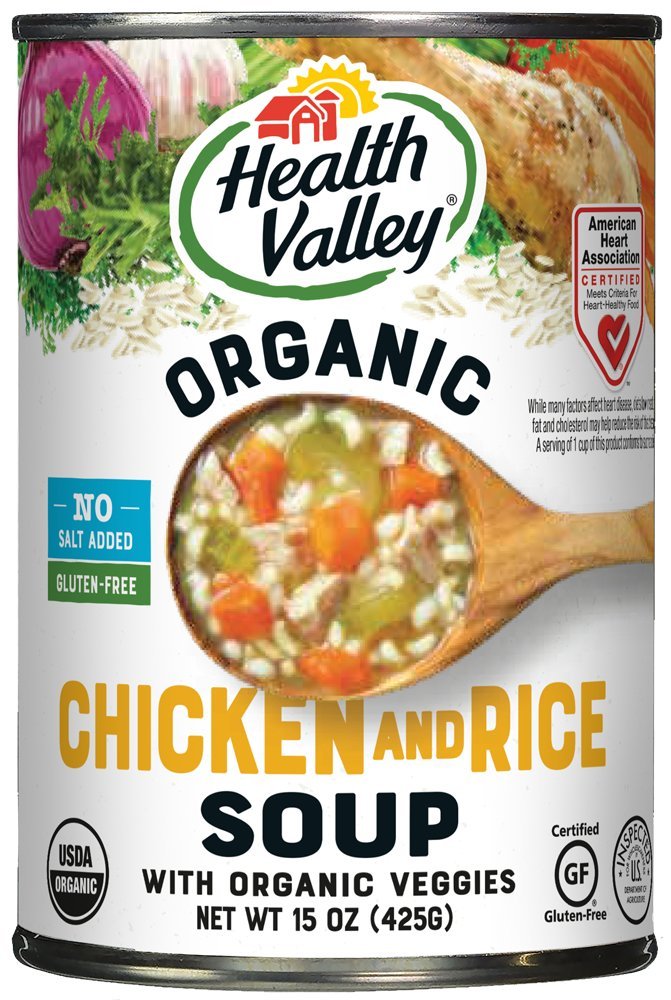 Health Valley Soup chicken Rice No Salt 15 oz