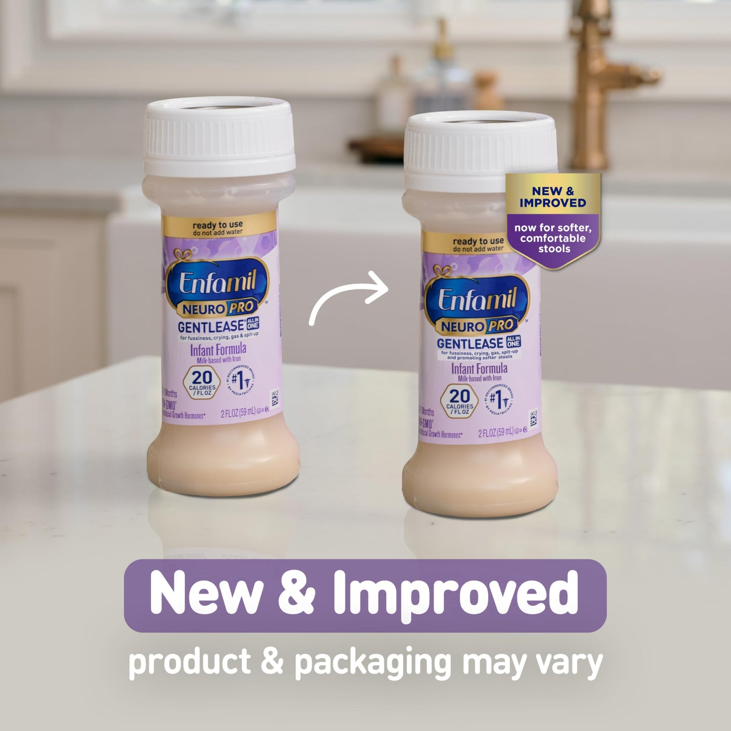 Enfamil NeuroPro Gentlease Baby Formula, Brain Support that has DHA, HuMO6 Immune Blend, Designed to Reduce Fussiness, Crying, G