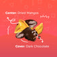 Dorrel - Belgian Dark Chocolate Covered Mango Slices, High Energy Vegan Choco Snack, Delicious, Kosher & Non-Gmo, Pack Of 1 Dark