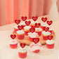 24 Pcs Valentine'S Day Heart Cupcake Toppers Glitter Double Layers Xoxo Sweet Love Be Mine Kiss Me Miss You Cupcake Picks Valent