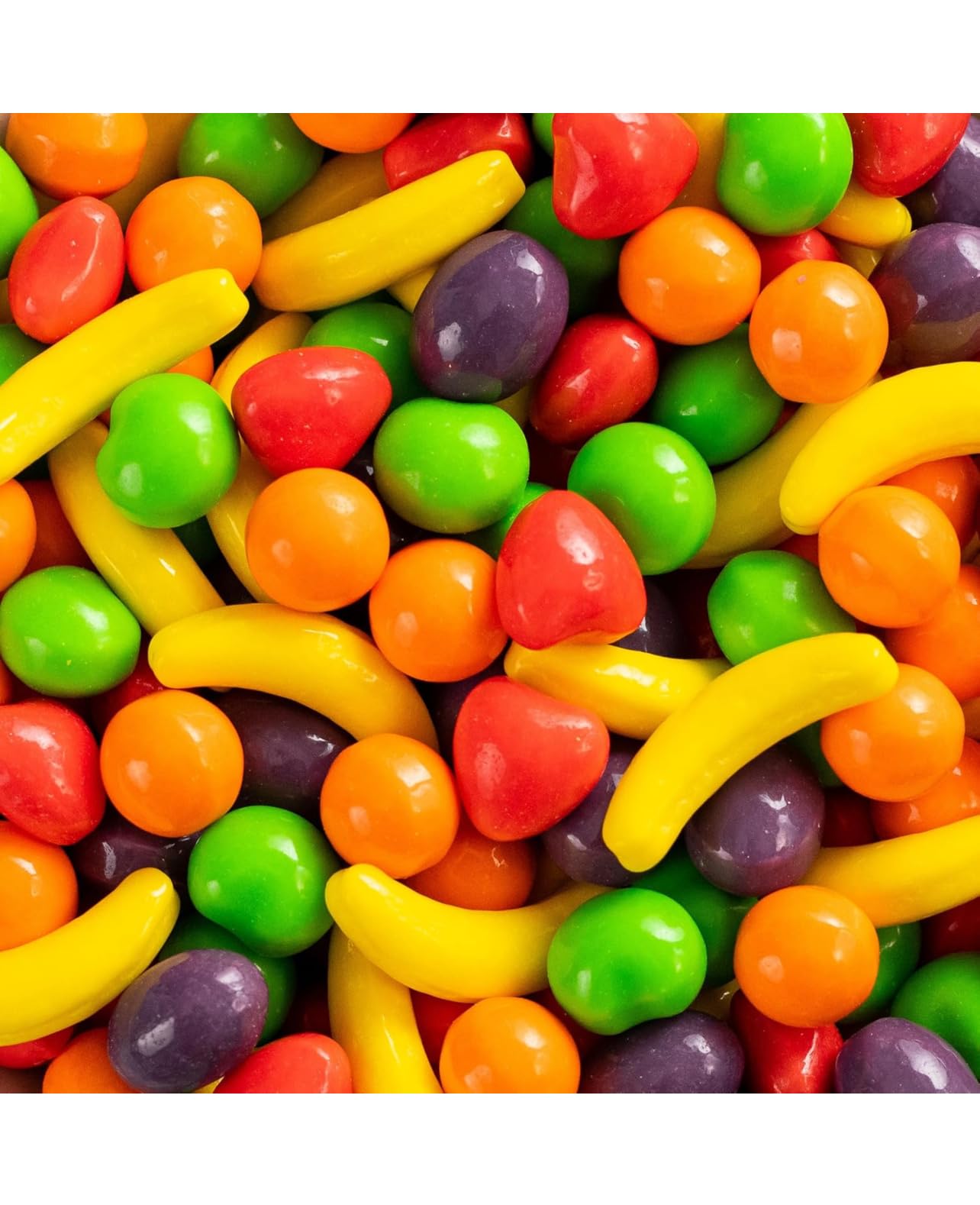 Fruit Candies | Hard Candies - Bulk Candy - 2 Pound - Fruit Shaped Hard Candy - Retro Candy - Unwrapped Candy for Machine Refill