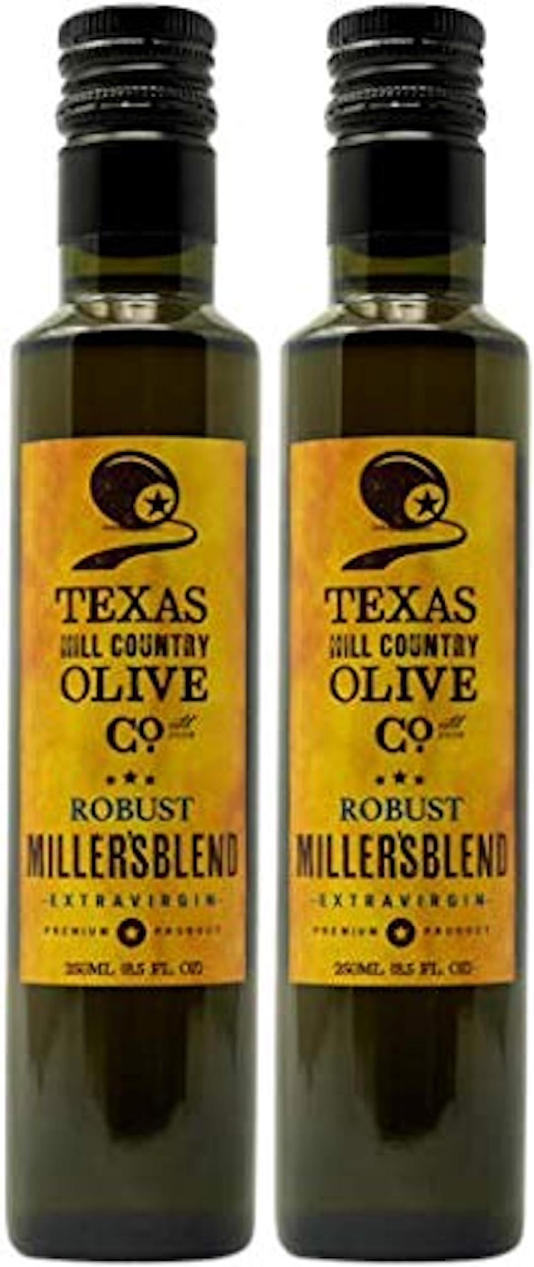 Texas Hill Country Olive Co Miller's Blend Extra Virgin Olive Oil - Cold Pressed EVOO Gourmet Olive Oil - Rich & Robust - Perfec