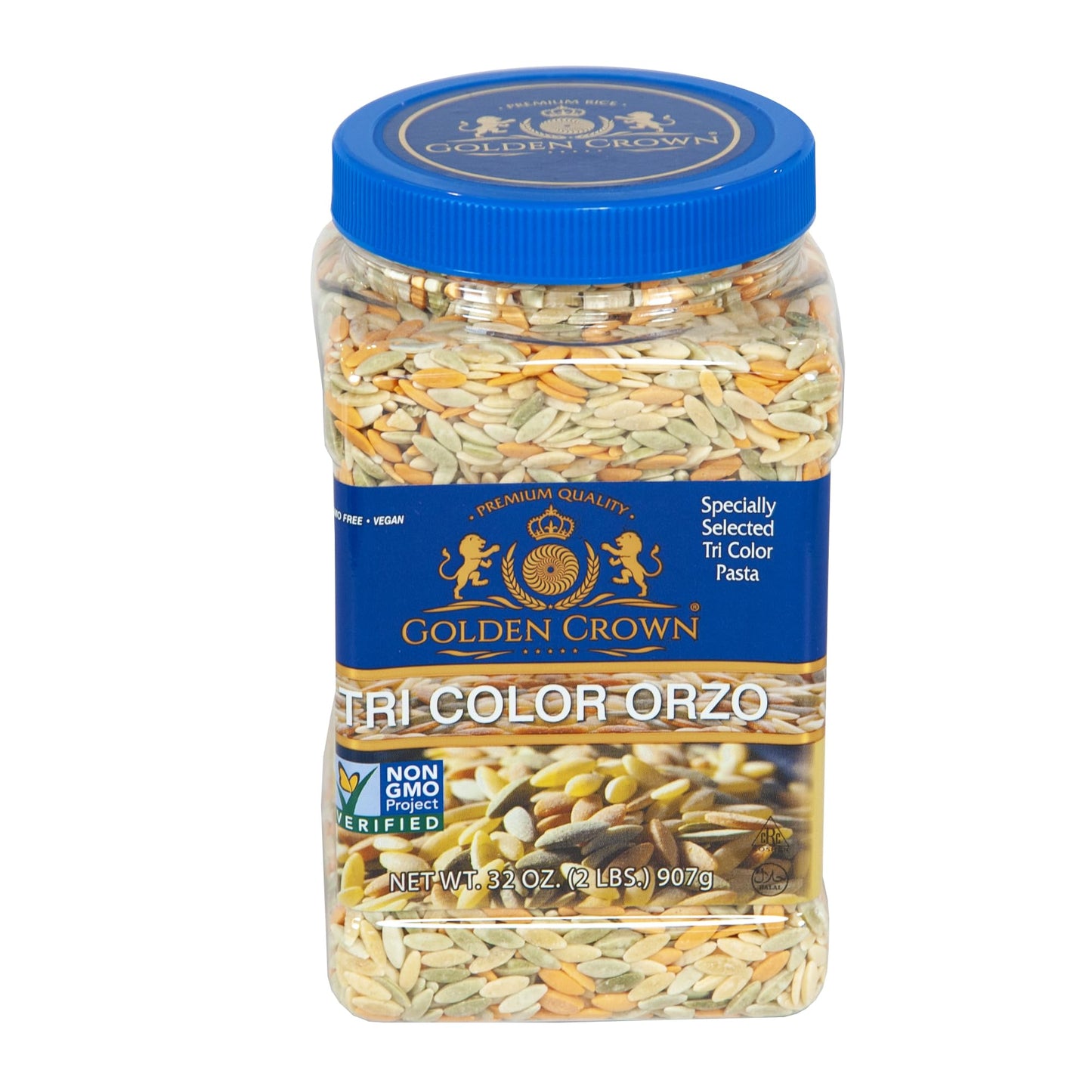Golden Orzo Pasta - Natural Rice-Shaped for Soups & Salads, 32 Oz