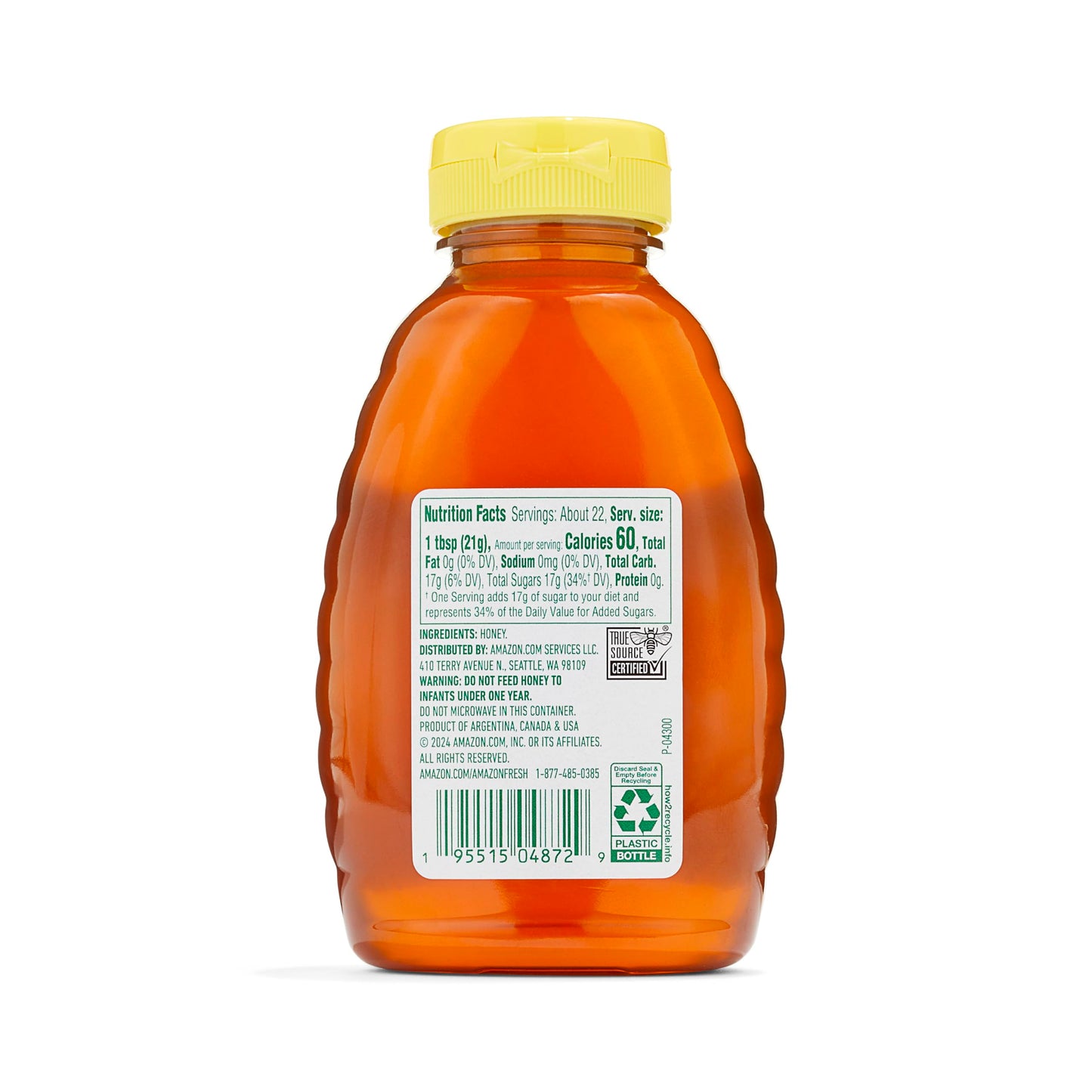 large online retailer Grocery Raw Wildflower Honey, 16 Oz, Pure and Natural, Pack of 1
