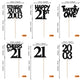 Rssta i 21st Birthday Cupcake Topper, Straight Outta 2004, Black, Paper, 24 Pack