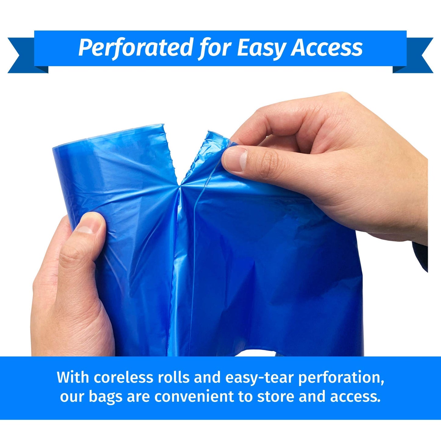 Reli. Supervalue 16-25 Gallon Recycling Bags  120 Count  Blue Trash Bags