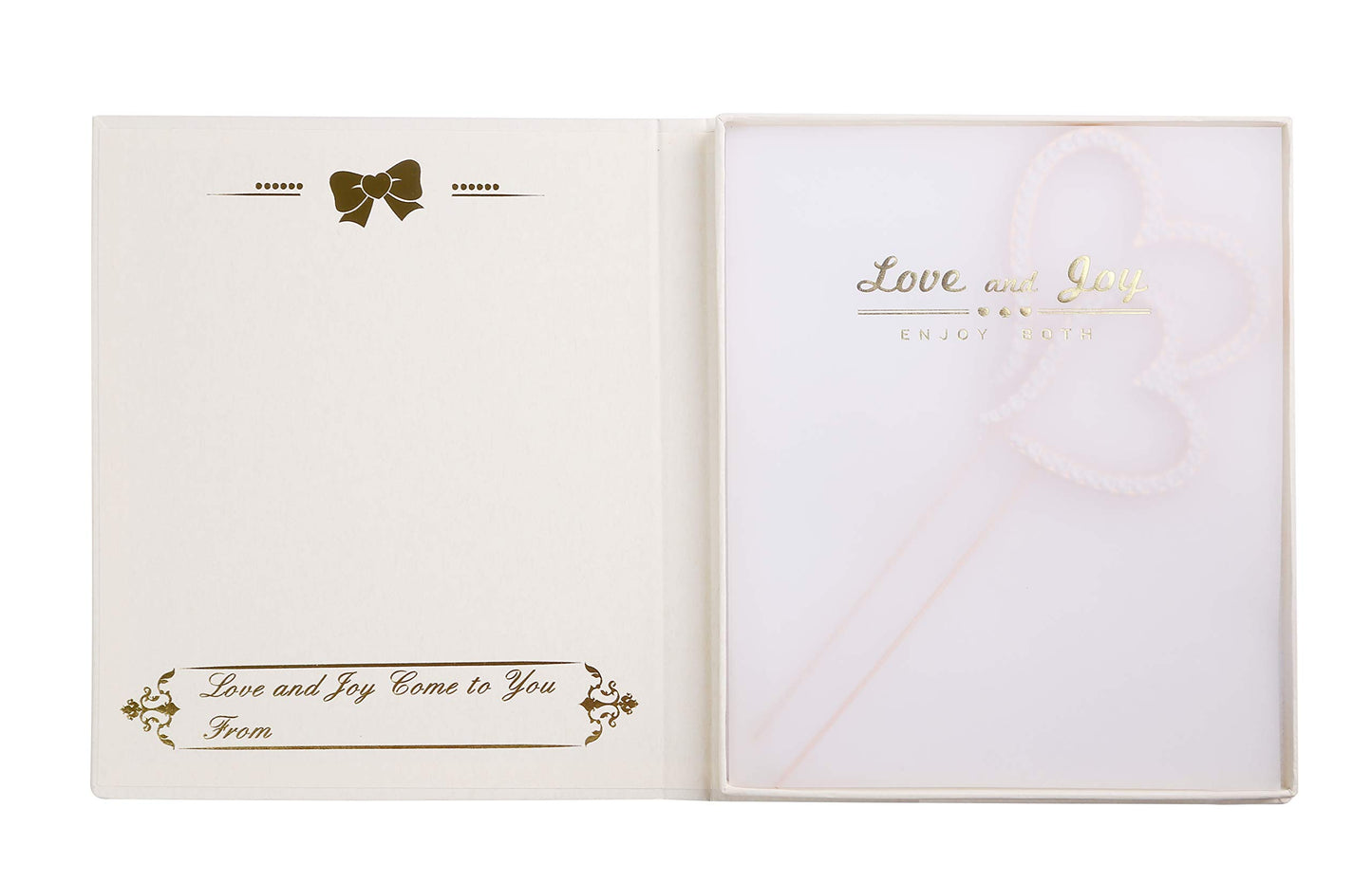 LOVENJOY Double Hearts Cake Topper, Rose Gold, Crystal Rhinestones, 3.5 Inches, Model GA-TH0100A-R