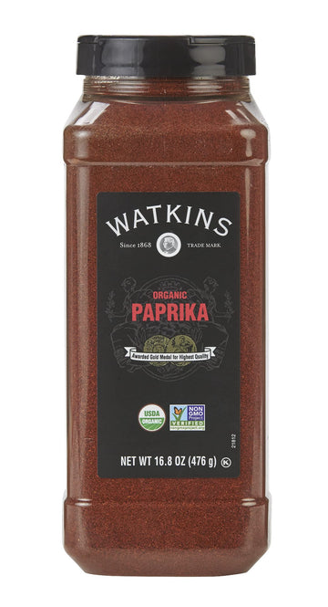 Watkins Gourmet Spice, Organic Paprika, Bulk Food Service Size, 16.8 Oz (Pack Of 1)