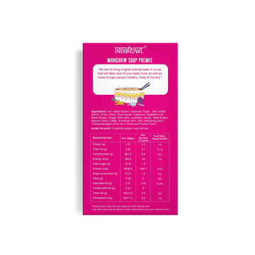 Indicup Manchow Soup Premix - Pack Of 1-10 Sachets - Instant Soup Mix, Refreshing Taste