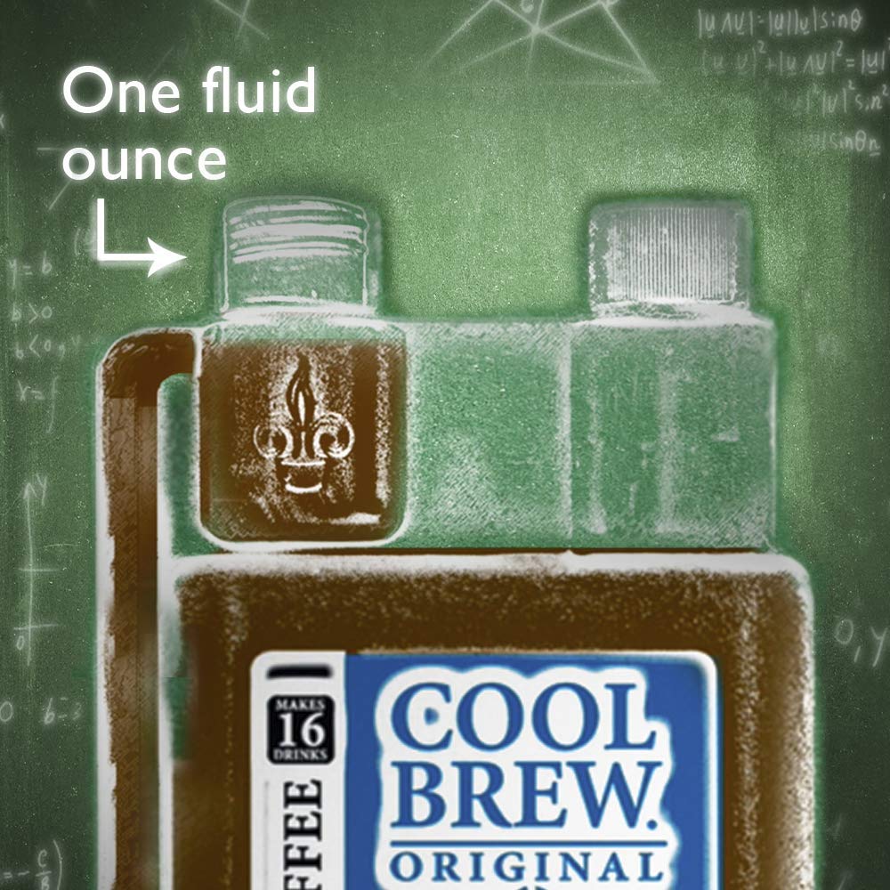 CoolBrew Original 6 Pack - 16 DRINKS PER BOTTLE - Fresh Cold Brew Liquid Concentrate - For Iced or Hot Coffee, Unsweetened, No P