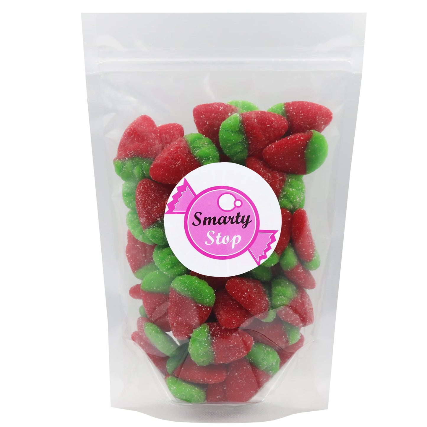 Smarty Stop Sour Whole Strawberry Shapped Gummy Candy (2.2 Pound)