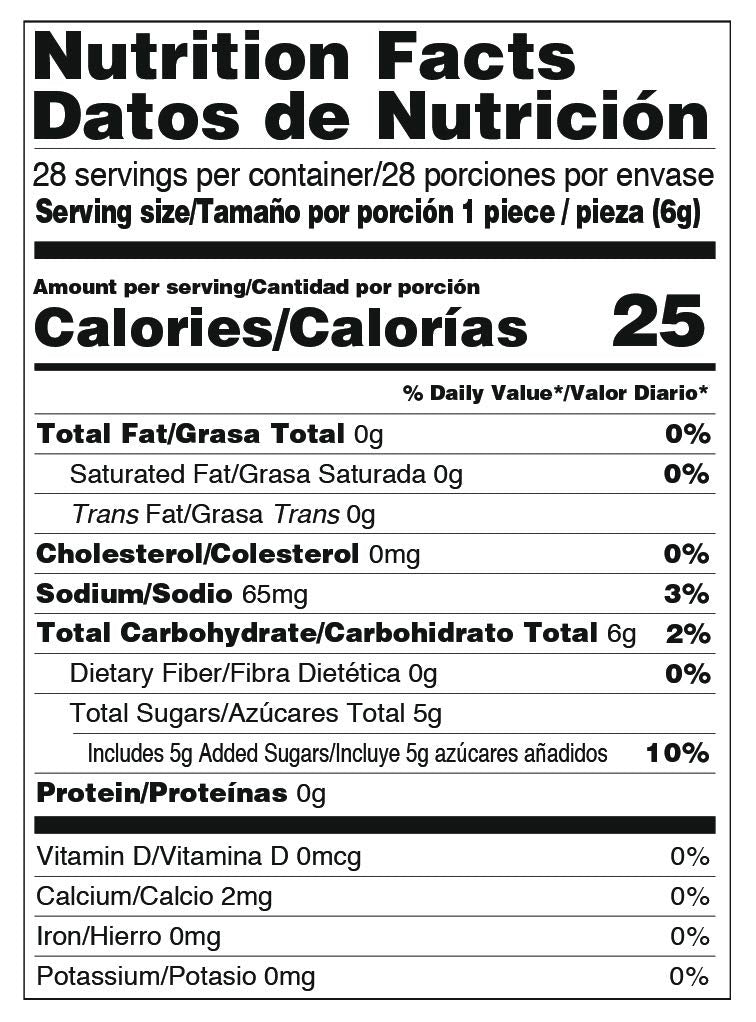 Jovy Revolcaditas With Chili Watermelon | 6Oz Bag | Spicy Candy