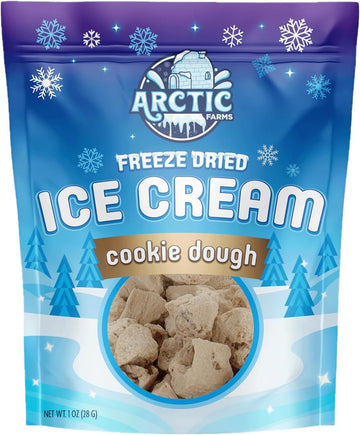 Arctic Farms Freeze Dried Ice Cream that Does Not Melt (Cookie Dough)
