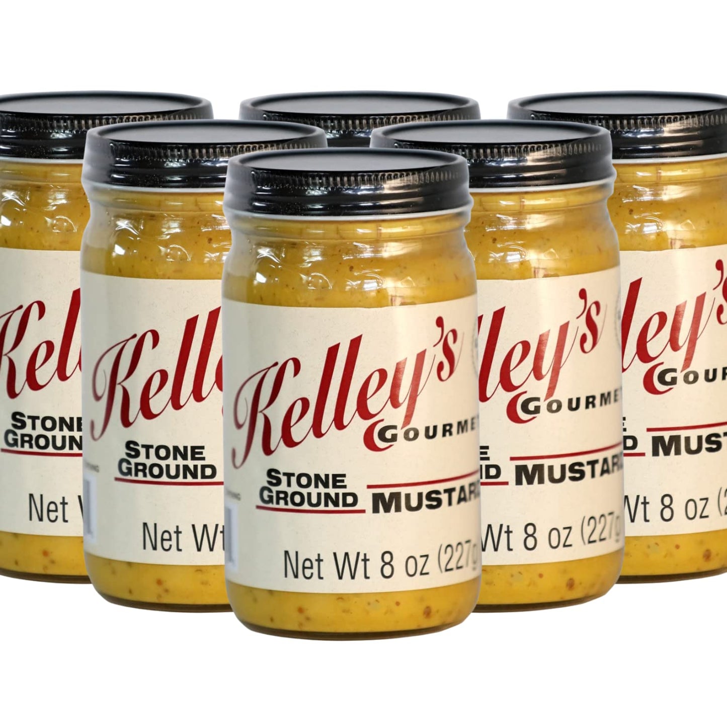 Stone Ground Mustard by Kelley s Gourmet -2023 Grand Champion 8.0 Ounce (Pack of 6)