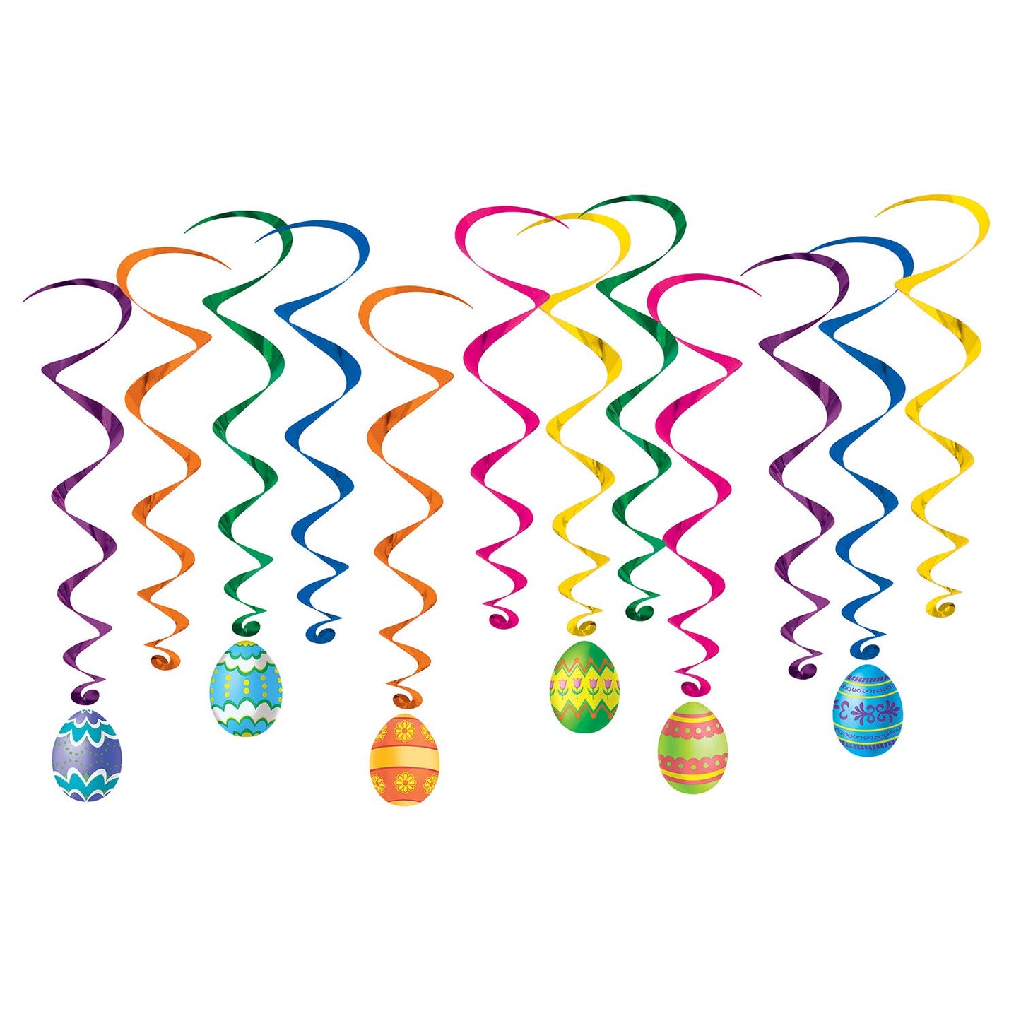 Beistle Easter Egg Whirls Pack of 12