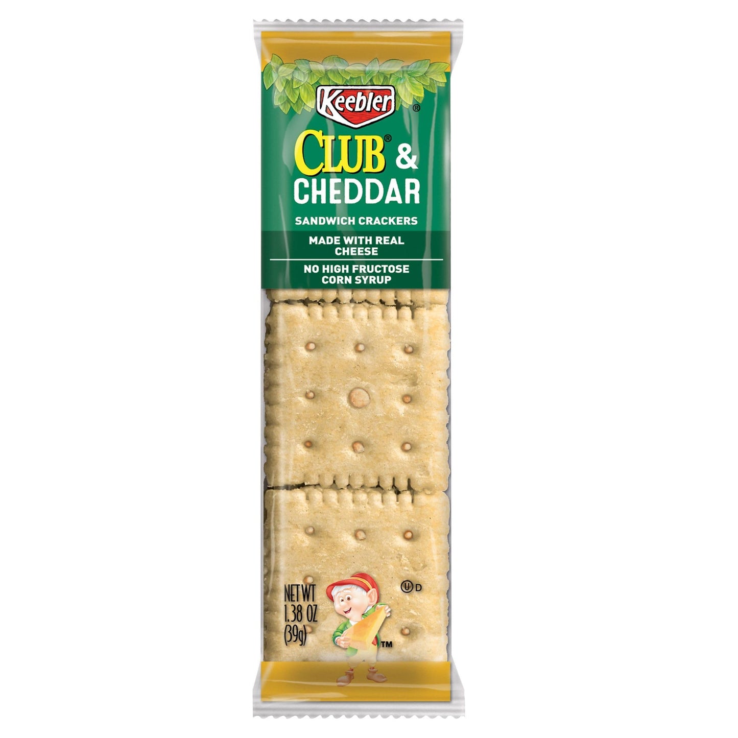 Keebler Sandwich Crackers, Lunch Snacks, Club and Cheddar (12 Trays, 96 Packs)