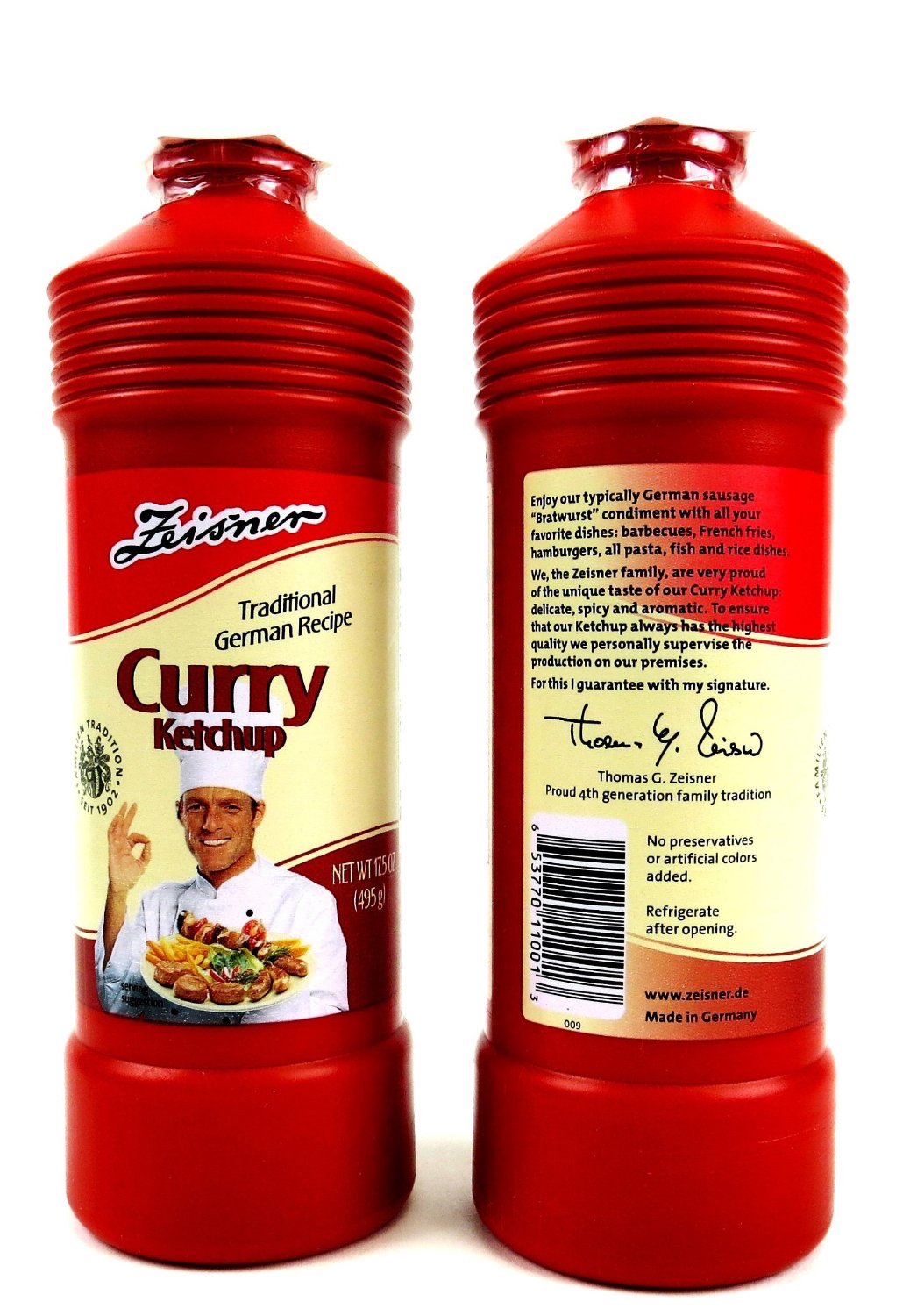 Zeisner Curry Ketchup - 2 Bottle Bundle (Pack Of 2)