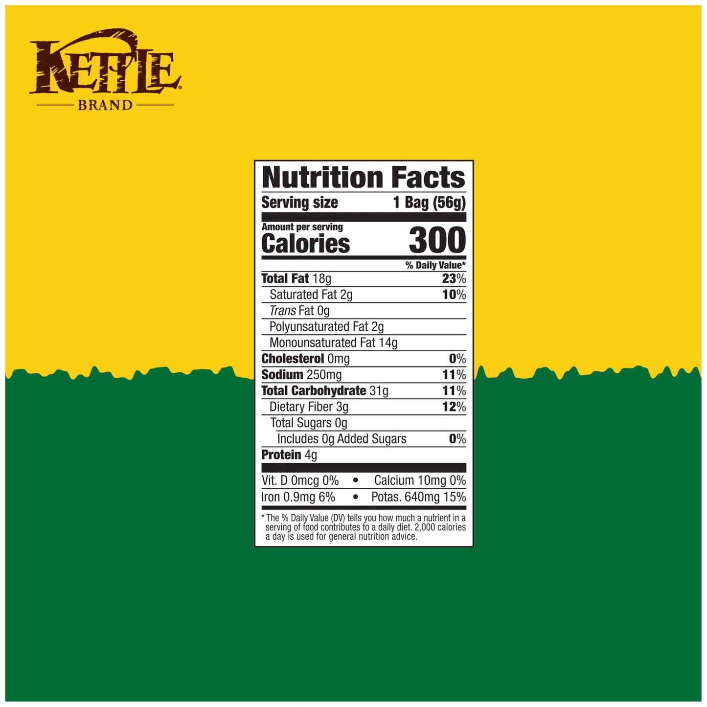 Kettle Brand Potato Chips, Krinkle Cut, Dill Pickle Kettle Chips, Snack Bag 2 Oz (Pack of 6)