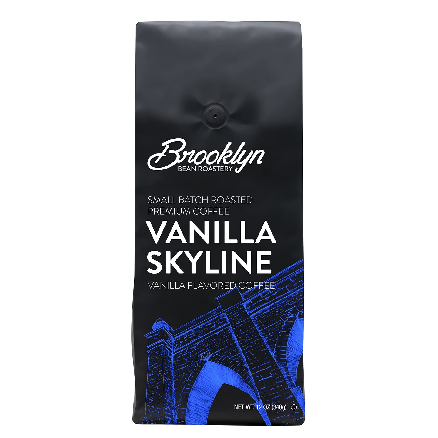 Brooklyn Bean Roastery Roasted Coffee Beans Vanilla Skyline Arabica Ground Coffee, Light Roast 12 Oz. 6-Pack
