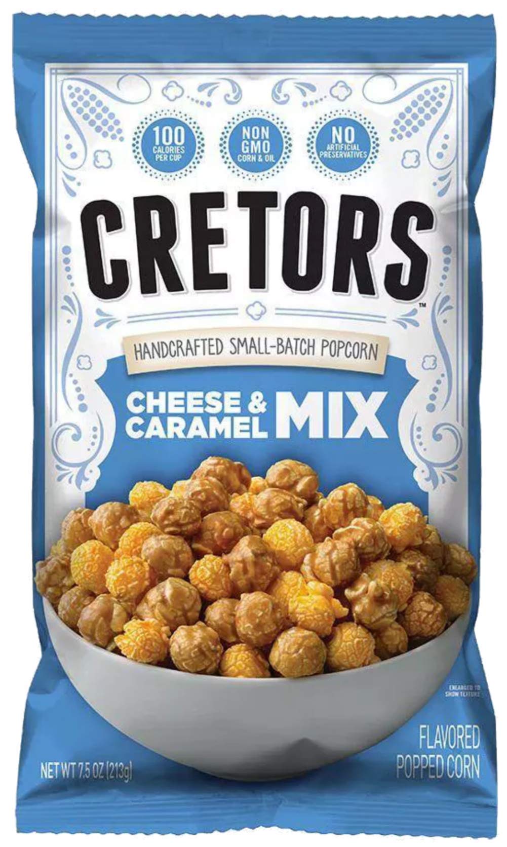 G.H. Cretors The Mix Popped Caramel & Real Cheddar Cheese Pop Corn, 7.5 Ounce (Pack Of 2)