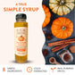 Pumpkin Spice Agave Simple Syrup for Coffee  Cocktails  Matcha - Sweetened with Agave Nectar - Infused with Real Pumpkin Spices - 13.5 oz