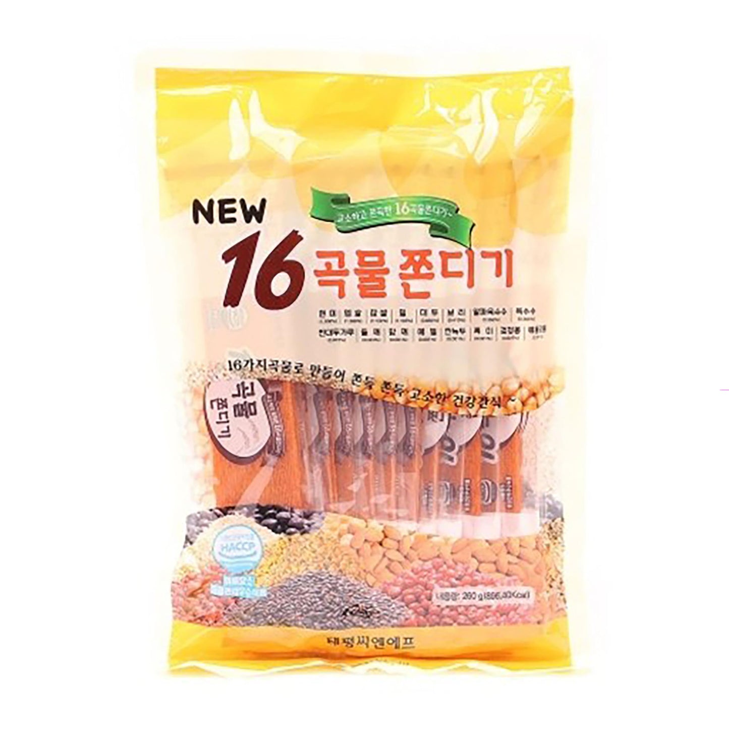 Lenith 16 Grains Jjondigi K-Food Traditional Finger Snack Taste Chewy Treats Individually Wrapped Late Night Holiday Party Jerky