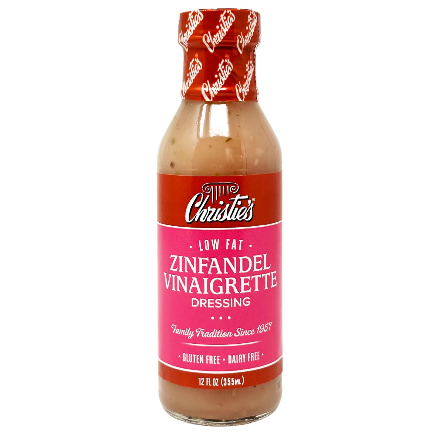 Christies Low Fat Zinfandel Vinaigrette Dressing, 12 Fl Oz, 2 Pack