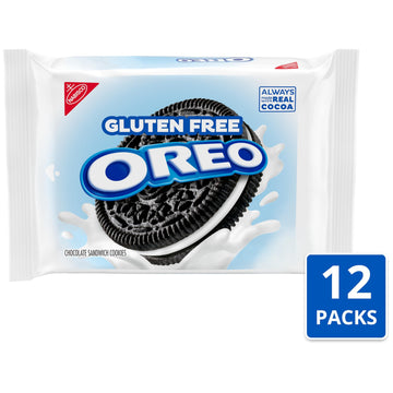 Oreo Gluten Free Chocolate Sandwich Cookies, Gluten Free Cookies, 12 - 12.08 Oz Packs