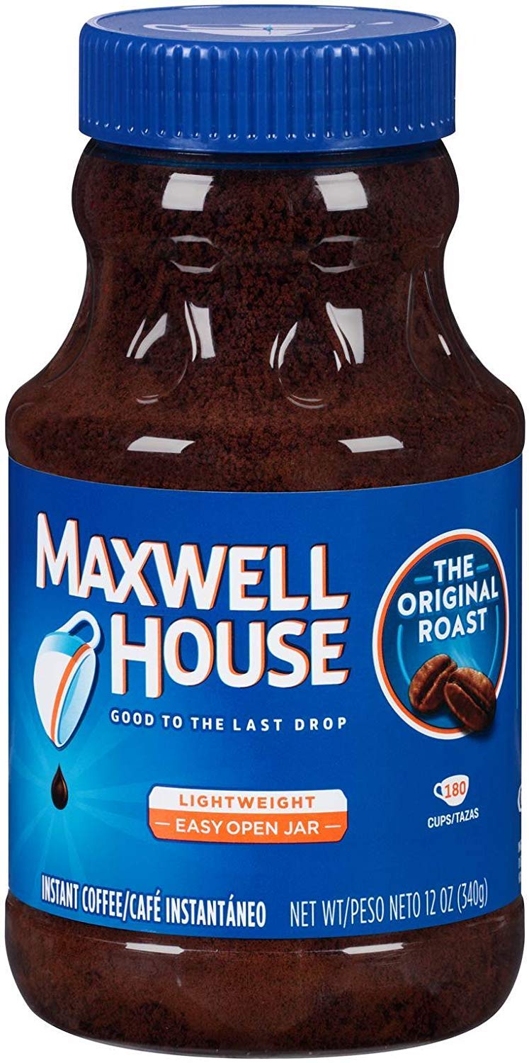 Maxwell House Instant Coffee, Original, 12 oz (Pack of 4)