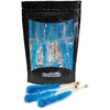 Rock Candy Lollipops Pops Candy Suckers, Color And Flavor Assortment, Individually Wrapped, 6.5" (Raspberry, 12-Pack)