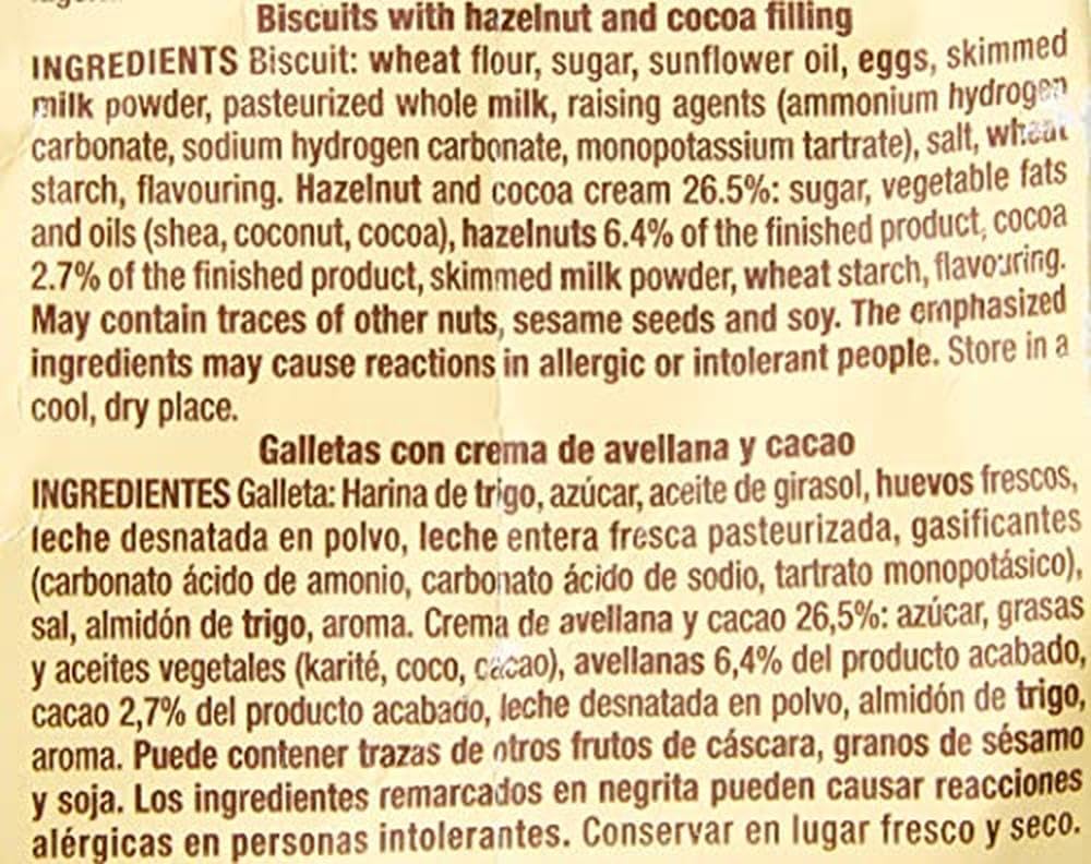 Mulino Bianco:"I Baiocchi" Cookies With Cream Hazelnut And Cocoa - 9.17 Oz (260G) [ Italian Import ]