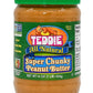 Teddie All Natural Peanut Butter, Super Chunky, Gluten Free & Vegan, 16 Ounce (Pack of 4)