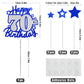 Happy 70Th Birthday Cake Topper, Blue And Silver Glitter Cake Toppers, 70 Year Birthday Party Cake Decoration