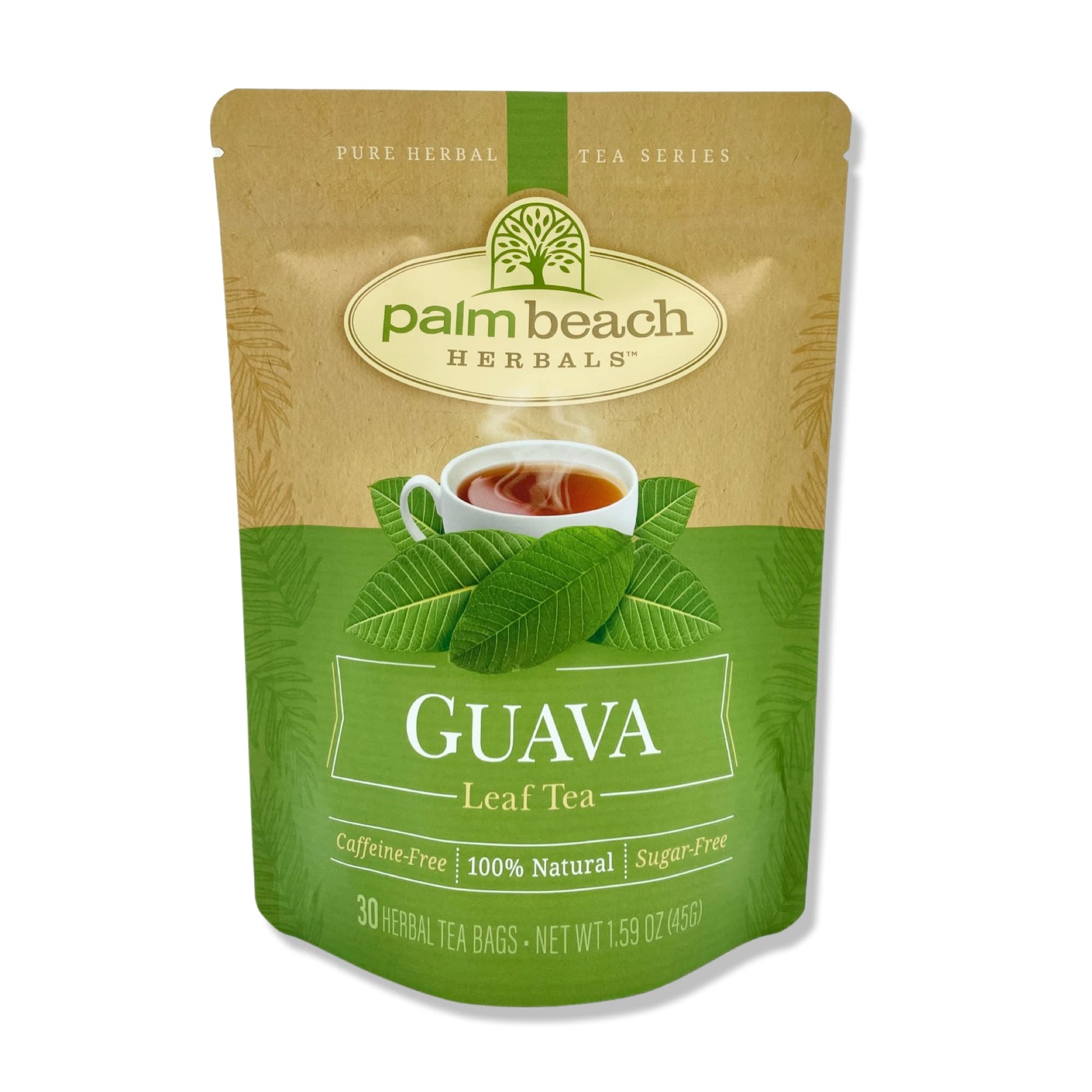 Palm Beach Medicinal Herbs Guava Leaf Tea - Herbal Tea, 30 Count, Pure Herbal Tea Series