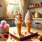 Oasis Supply, Crunch, Ice Cream Topping, Cupcake And Dessert Topper, Strawberry Shortcake (7Oz) & Cotton Candy Crunch (7Oz) - To