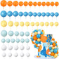 56 Pcs Ball Cake Picks Colorful Ball Shaped Cake Topper Pearl Balls Cupcake Cake Insert Topper For Birthday Party Wedding Decora