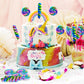 EORA Rainbow Twisty & Swirl Lollipops 32pk - Blueberry, Individually Wrapped Mermaid Party Supplies