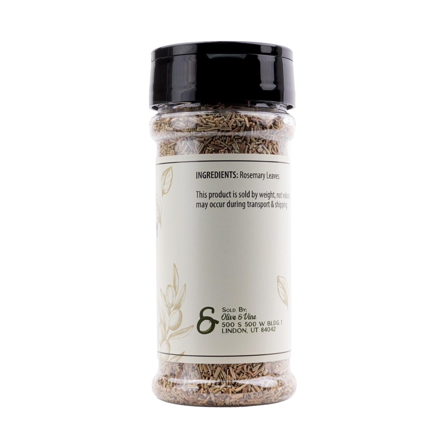 Olive & Vine Rosemary Leaves, Earthy & Aromatic, Seasoning For Roasted Meats, Soups, And Breads, Rich Tradition, Authentic Taste