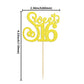Gyufise 24 Pack Cupcake Toppers, Glitter Sixteen Happy Sweet 16 Decorations, Multi Gold, Model ZN0475-4-LG