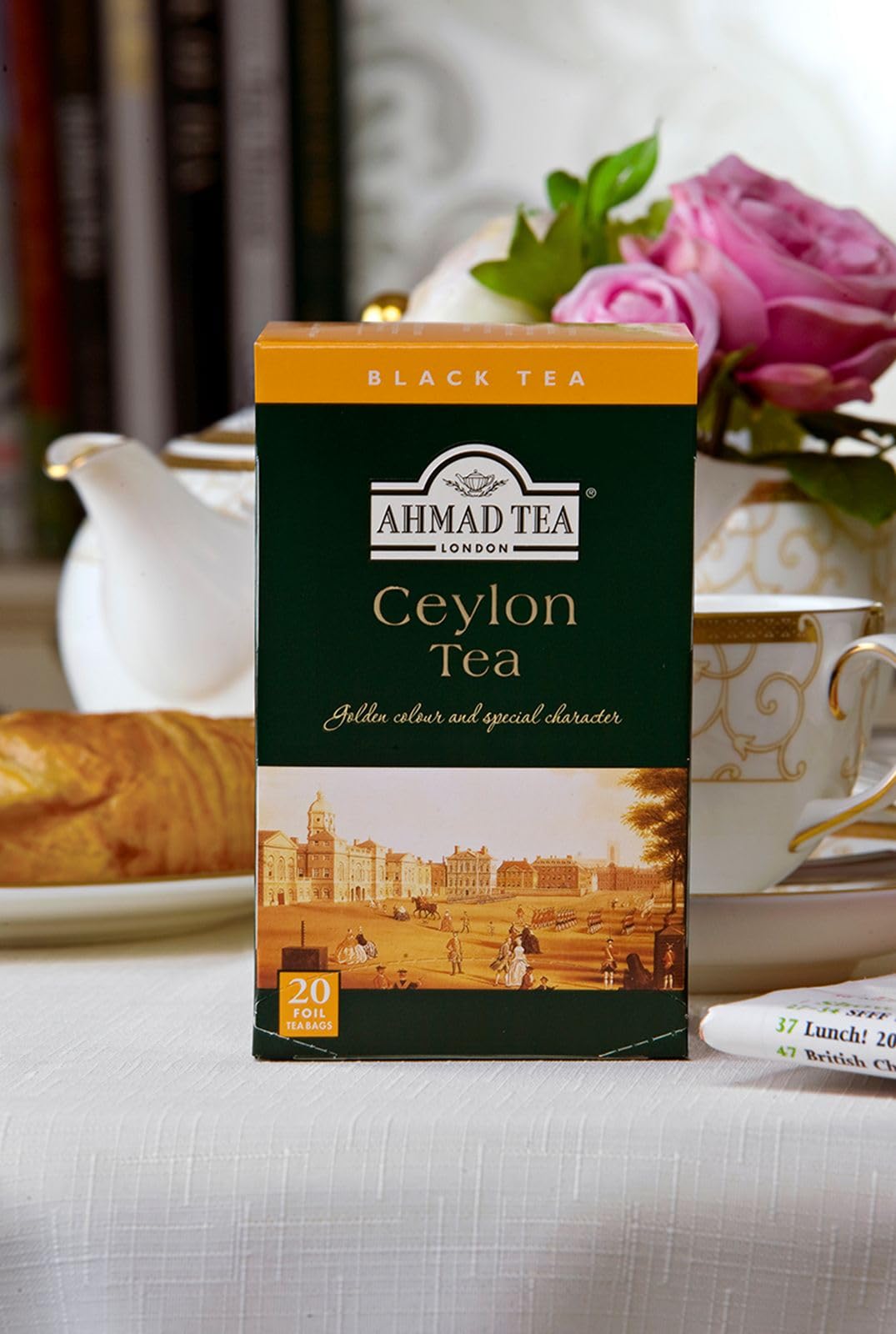 Ahmad Tea Black Tea, Ceylon Teabags, 20 Ct (Pack Of 1) - Caffeinated & Sugar-Free
