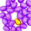 GCQJOQ Easter Eggs Plastic Fillable Easter Eggs Bulk for Easter Theme Party Favor, 60 Purple Eggs, 1 Gold Egg,1 White Egg