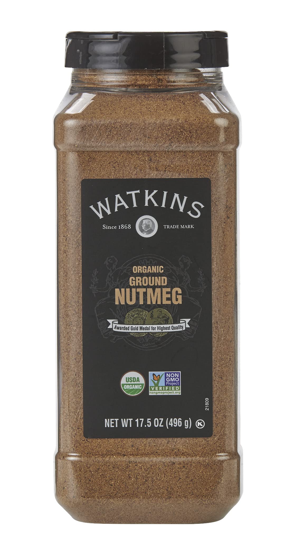Watkins Gourmet Spice, Organic Ground Nutmeg, Bulk Food Service Size, 17.5 Oz (Pack Of 1)